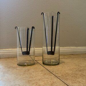 At Home America Manhattan Tealight Candle Holders 11” And 8” Set